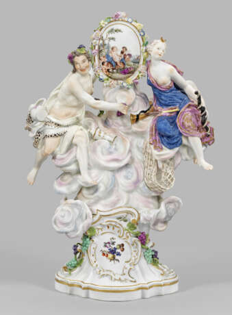 Seltener Tafel- oder Kaminaufsatz mit Bacchus und Diana - фото 1