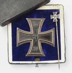 Preussen: Eisernes Kreuz, 1914, 1. Klasse, im Etui - KO.