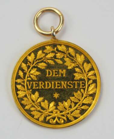 Württemberg: Zivil-Verdienstmedaille, Wilhelm II., in Gold, im Etui. - фото 4