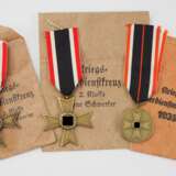 Kriegsverdienstkreuz, 2. Klasse , in Tüte - 2 Exemplare. - Foto 1
