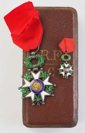 Frankreich: Orden der Ehrenlegion, 11. Modell (seit 1962), Ritterkreuz, im Etui. - Foto 1