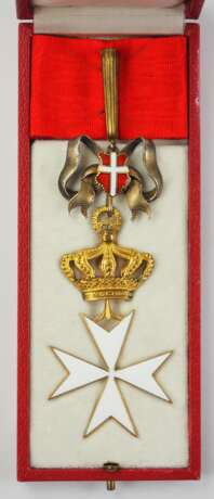 Vatikan: Internationaler Malteser Orden, Komturkreuz, im Etui. - Foto 1