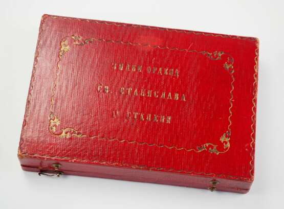 Russland: Kaiserlicher und Königlicher Orden vom heiligen Stanislaus, 2. Modell, 2. Typ (ca. 1841-1917), 1. Klasse Satz, im Etui. - фото 9