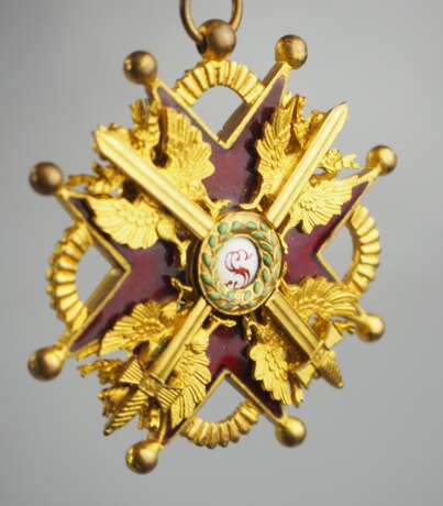 Russland: Kaiserlicher und Königlicher Orden vom heiligen Stanislaus, 2. Modell, 2. Typ (ca. 1841-1917), 2. Klasse mit Schwertern. - photo 4