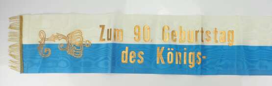 Bayern: Kranzschleife Zum 90. Geburtstag des Königs. - фото 1
