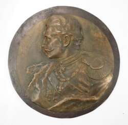 Deutsches Reich: Bronzerelief Kaiser Wilhelm II.