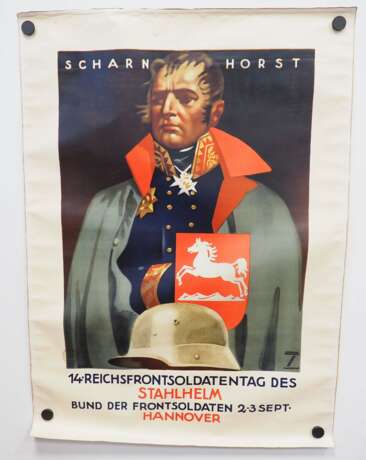 Stahlhelmbund: Plakat "14. Reichsfrontsoldatentag des Stahlhelm Hannover". - Foto 1