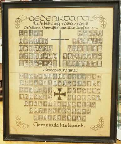 Gedenktafel der Gefallenen, Vermissten, Zivilopfern sowie Kriegsteilnehmern der Gemeinde Holtwick. - photo 2