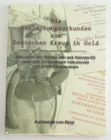 Die Verleihungsurkunden zum Deutschen Kreuz in Gold. - фото 1