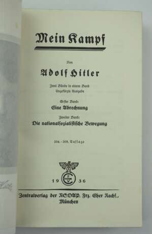 Hitler, Adolf: Mein Kampf - Knabenfortbildungsschule Bad Rappenau. - photo 3