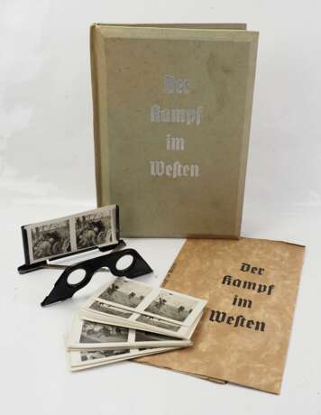 Raumbildalbum "Der Kampf im Westen" - braun. - фото 1