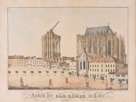 FRIEDRICH AUGUST MOTTU 'ANSICHT DER DOM-KIRCHE ZU CÖLN' - photo 1