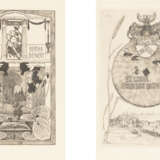 HEINRICH VOGELER ZWEI EX-LIBRIS: EX LIBRIS THEODOR BIENERT (1899) UND EX LIBRIS BERTHA BIENERT (1901) - Foto 1