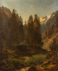 HERMANN SCHMIDT BEGEGNUNG IM ZILLERTAL (1872)