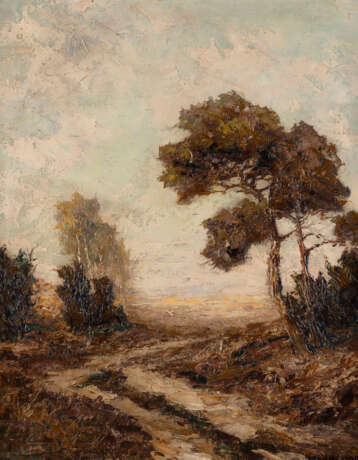 OTTO PIPPEL LANDSCHAFT MIT EINEM BAUM AM WEG - Foto 1