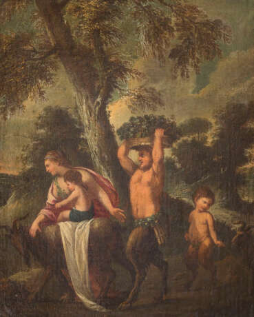 NICOLAS POUSSIN (SCHULE) VENUS UND CUPIDO MIT PANFAMILIE UND ZIEGEN - photo 1