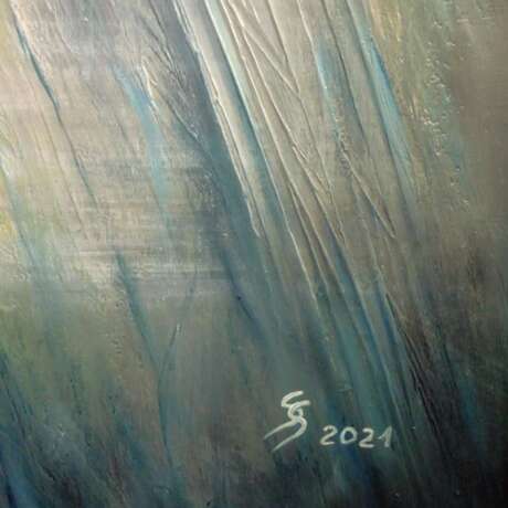 КВАНТОВЫЙ ПЕРЕХОД Canvas on the subframe Lacquer Abstract art эзотеризм Russia 2021 - photo 3