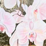 Orchids on Gold acrylic on canvas Acrylic paint abstract Finland 2022 - photo 2
