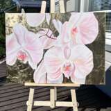 Orchids on Gold acrylic on canvas Acrylfarbe abstract Finnland 2022 - Foto 3