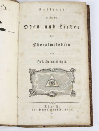 Gellerts geistliche Oden und Lieder v. 1835 - Foto 1