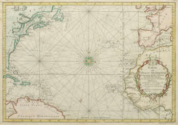 Karte des Atantlischen Ozeans "Carte de l'Ocean Occidental