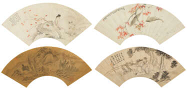 WANG SHIZI (1885-1950) / BAO DONG (19TH CENTURY) / ZHU HENIAN (1760-1834) / HU SANQIAO (1839-1883)