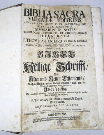 Heilige Schrift - Augsburg 1730 - photo 1