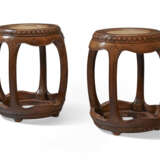 A VERY RARE PAIR OF HUANGHUALI DRUM STOOLS - photo 2