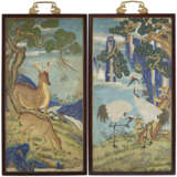 A MAGNIFICENT AND VERY RARE PAIR OF LARGE CLOISONN&#201; ENAMEL PANELS - Foto 2