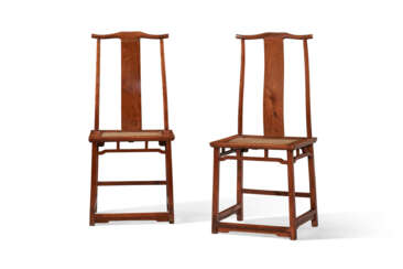 A PAIR OF HUANGHUALI LAMPHANGER SIDE CHAIRS