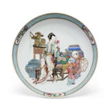 A FAMILLE ROSE RUBY-BACK SAUCER DISH - photo 1