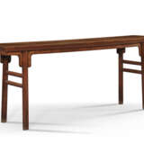 A HUANGHUALI RECESSED-LEG TABLE - photo 2