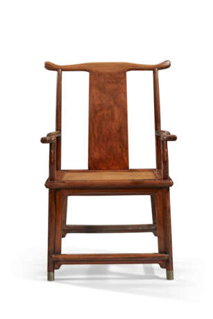 A PAIR OF HUANGHUALI `OFFICIAL`S HAT` ARMCHAIRS - photo 4