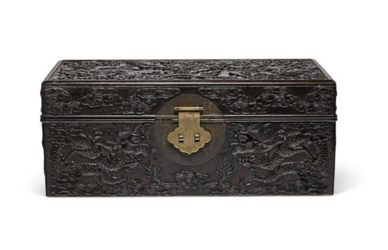 A FINELY CARVED ZITAN DOCUMENT BOX - фото 3