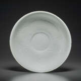 AN UNUSUAL CARVED DING-STYLE WHITE-GLAZED BOWL - photo 1
