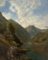 Fjord mit Fischerboot