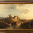 Landschaft mit Schloss und Reisenden - Auction prices