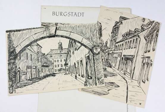 10 Motive Burgstädt 1454-1979 - Foto 2