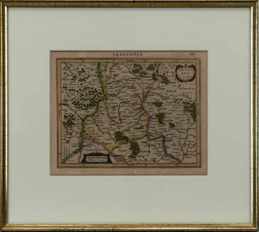 Paar Landkarten 'Franconia' und 'Nürnberg' - Foto 2