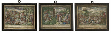 3-tlg., Konvolut biblischer Szenen - Auktionspreise