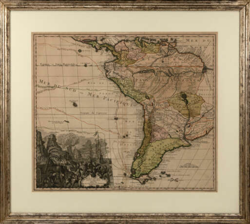 'Le Pays de Perou et Chili', Landkarte von Peru und Chile - Foto 1