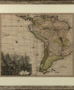 Маттеус Зойттер. 'Le Pays de Perou et Chili', Landkarte von Peru und Chile