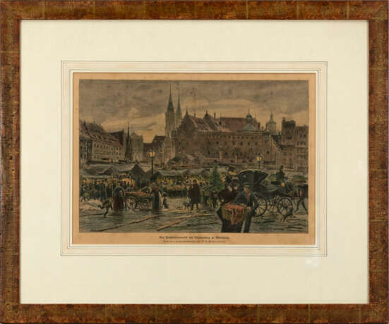 'Der Kindleinsmarkt am Thomastag zu Nürnberg', nach einer Originalzeichnung von P. F. Messerschmitt (1858-1915) - фото 1