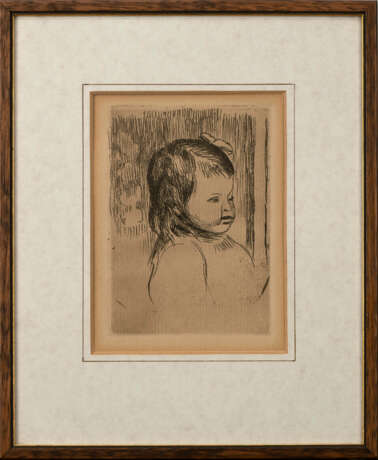 Buste d'enfant tourné à droite, aus: 'Die Impressionisten', Theodore Duret, 1914 erschienen - фото 1