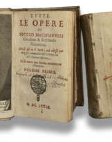 'Tutte le Opere di Niccolò Machiavelli' und 'Cittadino e Secretario Fiorentino'