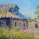 Peinture «Старый дом», Carton, Impressionnisme, деревенский пейзаж, Russie, 2022 - photo 1