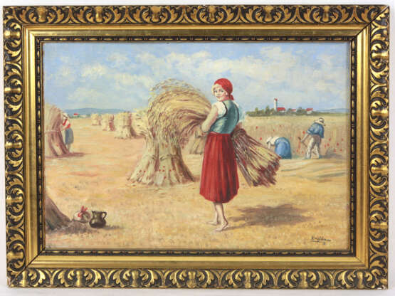 Getreideernte auf dem Feld - Kretzschmar 1937 - Foto 2