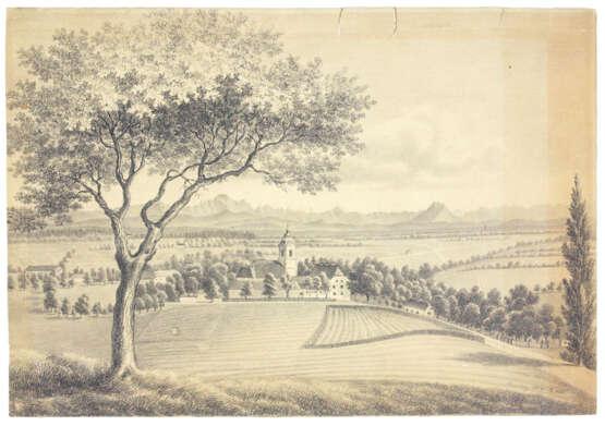 Landschaftspartie datiert 1863 - фото 1
