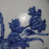 Blau-weiße Vase - фото 5