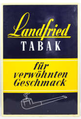 Landfried Emailleschild 1960er Jahre